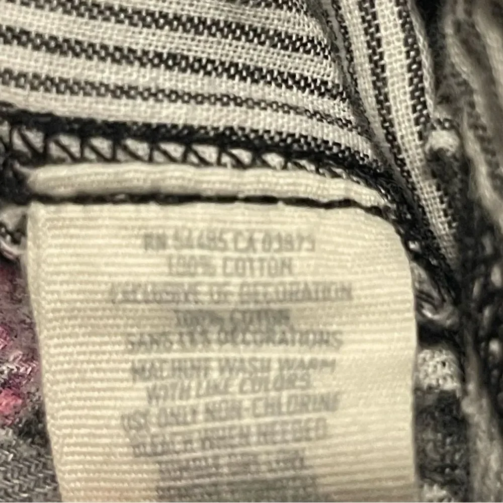 Aerie - Women’s pink / black patchwork plaid long cut pajama pants - Picture 6 of 8